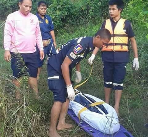 ปราจีนบุรี-พบสาวใหญ่เป็นศพลอยในลำน้ำแควหนุมาน